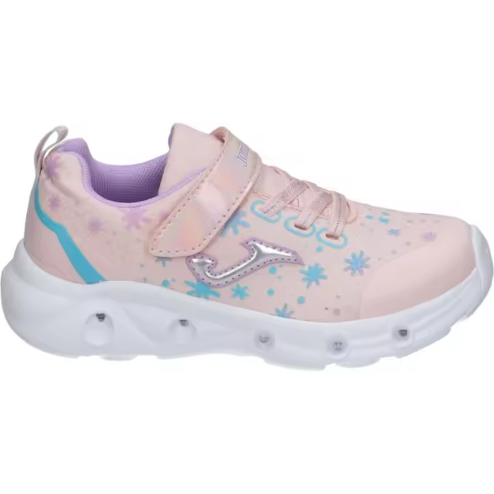 JOMA | Zapatillas con Luces Joma Space Jr para Niña – Deportiva en Color Rosa con Dibujos – Sneakers con Cordones y Velcro – Con Luz – Cómoda y Versátiles – Modelo JSPACS2513V - 1