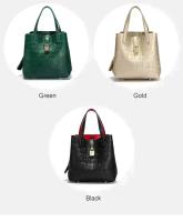 Bolso Bandolera Para Mujer CH Embossed Con Diseño De Impresión De Letras Gran Capacidad Elegante Temperamento Bolso De Mano Casual - details 4