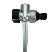 Impact Sprinkler Con Base Retráctil De Tripode Pesado Para Jardín Gran Cobertura De Área Rotación 0-360° Aluminio Resistente - details 7
