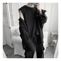 Camiseta De Hombre Sin Mangas De Color Sólido Casual Con Cuello Redondo Absorbente De Sudor Para Deporte En Verano - details 26