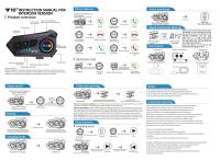 Casco De Motocicleta Kebidumei YP10 Con Intercomunicador Bluetooth 300M Wireless 2000Mah Walkie Talkie Con Micrófono Suave/Rígido - details 0