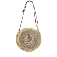 MODELISA Bolso Bandolera De Hombro Rafia Paja Abalorios Flecos Playa Estilo Casual Mujer - details 0