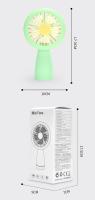 Nuevo producto con ventilador pequeño portátil ligero de mano, regalo, ventilador portátil de carga USB para exteriores con viento fuerte, logotipo impreso Color caramelo sólido - details 9