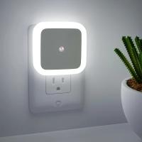 Luz Nocturna LED Cuadrada Para Cocina Armario Pasillo Escaleras Habitación Infantil Dormitorio Decoración Control De Luz Con Enchufe EU/US - details 5