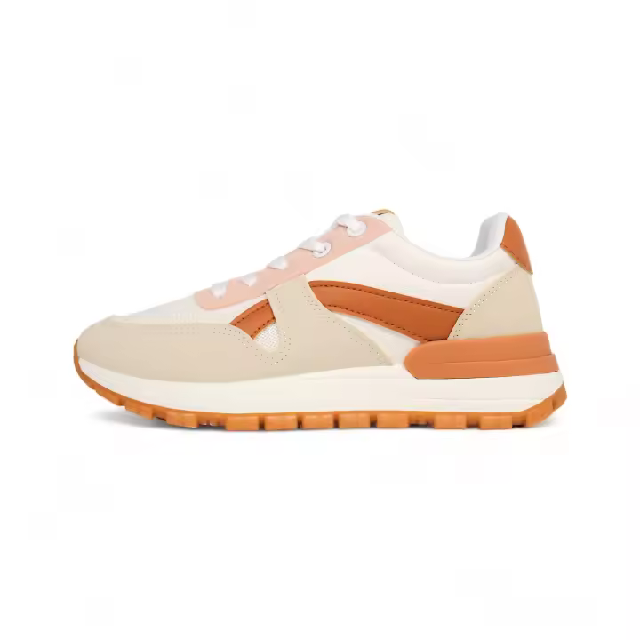 HLUNA - Zapatos deportivos Mujer - color Camel y Negro - Sneakers Básicos - Ideales para Trabajo - para el día a día - D052 d038 - 1