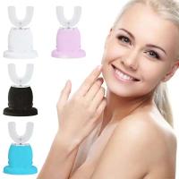 Cepillo De Dientes Eléctrico Sonic De Silicona U Forma Limpieza Oral 360 Grados Luz Azul Fría Cepillo Automático Para Adultos - details 0
