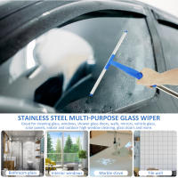 Kit De Limpieza De Ventanas Profesional Con Esponja Y Escobilla Removible Pala De Vidrio De 53 Pulgadas De Acero Inoxidable Herramienta De Limpieza Ecológica - details 6