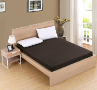 Sábana Fitted De Algodón 100% Con Banda Elástica Para Cama King Queen Double Single Tamaño 160/180/200/220X200 Protección Del Suelo - details 6