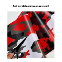 Película De Camuflaje Para Coche Impermeable Autoadhesiva PVC Cambio De Color Serie De Camuflaje Negro Rojo Para Motocicleta Adhesivo De Vinilo Para Automóviles - details 5