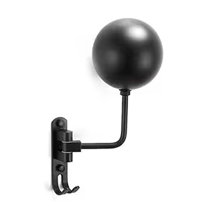 Motorcycle Helmet Holder Metal Hat Storage Rack Wall-Mount Helmet Hanger Display Stand for Helmets H - 1