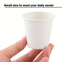 100PCS Vaso De Papel Desechable Blanco Mini Para Probar Café Supermercado Restaurante Tienda De Café Hotel Vaso De Mascarilla De Café Comprimido - details 1