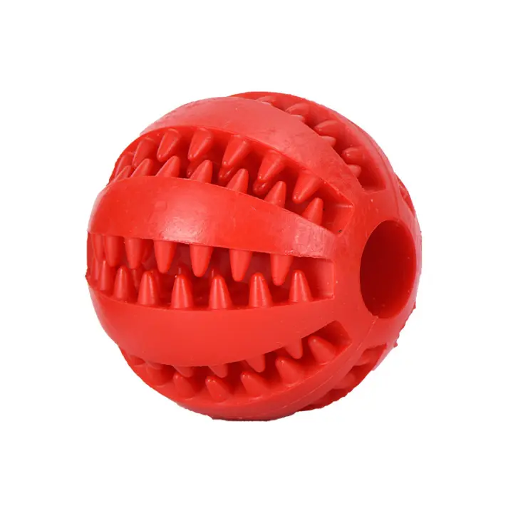 Juguete De Mascota Para Perro Suave Y Resistente Bola De Goma Elástica Para Masticar Y Limpieza De Dientes Juguete Interactivo Para Animales De Compañía - 1