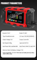 Cargador De Batería Inteligente TK360 6A12V Para Coche Y Motocicleta Pantalla LCD Color Monitor De Carga Y Mantenimiento De Baterías Lifepo4 Y Ácido Plomo Con Pulso - details 10
