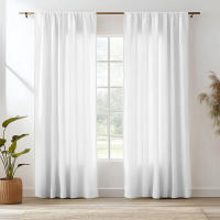 Cortinas De Lino Algodón Transparentes Para Dormitorio Y Sala De Estar Con Bolsa De Roda Filtración De Luz Estilo Europeo - details 1