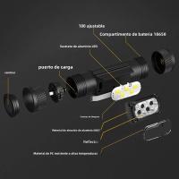 Linterna Frontal LED Mini 1920LM Blanca 7000-8000K Recuerda La Batería 18650 Tipo-C USB Luz De Escritorio Torcha Flashlight Para Camping Pesca Caza - details 6