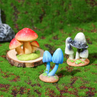Decoración De Acuario De Mini Figure De Setas De Resina Para Jardín Faeérico Landscape Micro Ornamento Artificiales Plantas - details 3