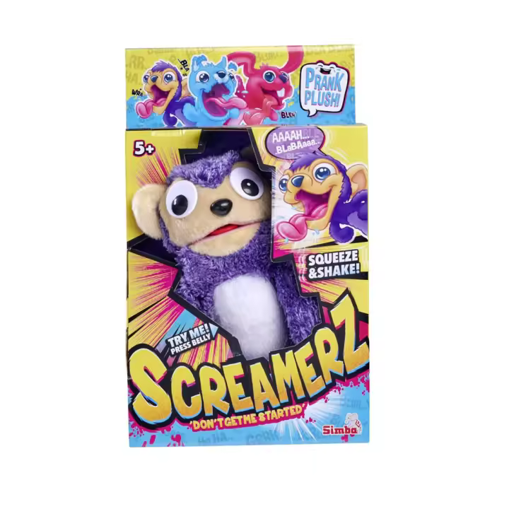 Peluche Screamerz Mono con sonido. Nunca habrá un momento aburrido! 30 cm (Smoby 105953333) - 1