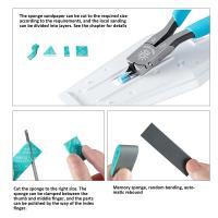 Set De Esponjas De Pulido DSPIAE Para Modelos Militares GK Kit De Herramientas De Polimorfismo Y Pulido De Papel De Obradoío Para Carpintería DIY - details 6