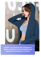FREES COPES Chaqueta Deportiva Sedosa Mujer - Transpirable Cómoda Ajuste Perfecto Secado Rápido - details 5
