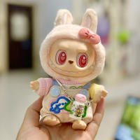 Muñeca De Peluche Miniatura Labubu I Y II 17cm Ropa De Muñeca Coreana Kpop Exo Accesorios DIY Vestido Rosa Regalo Estilo Nuevo - details 27