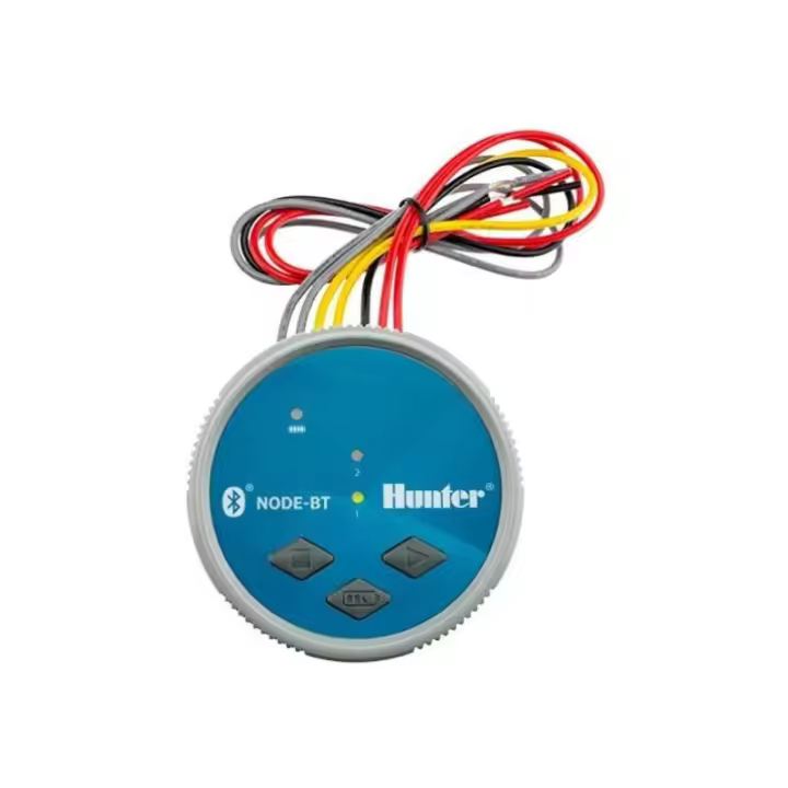 HUNTER Programador de riego a pilas NODE-BT-200 Hunter, Programador automático 2 zonas de riego 9V - 1