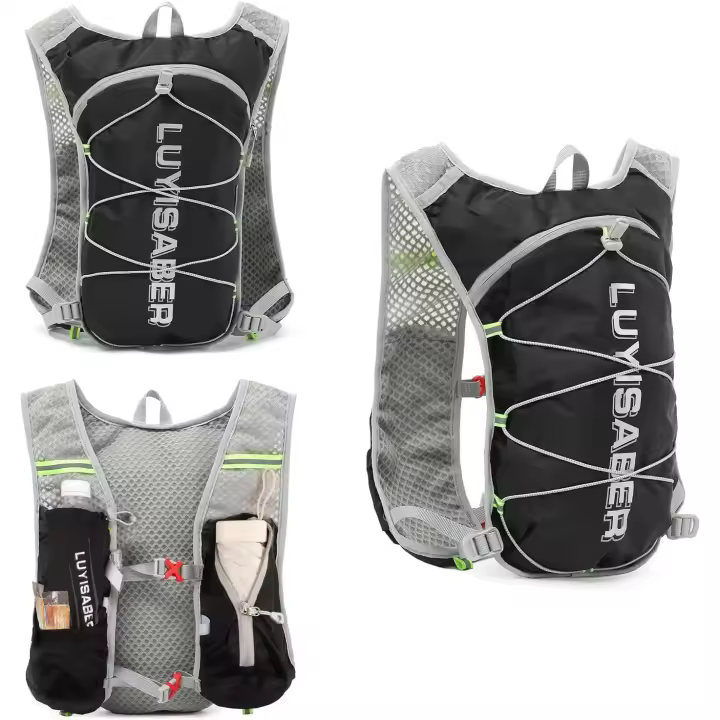 Mochilas para correr, chaleco de hidratación ligero con diseño reflectante, chaleco funcional para correr para mujeres y hombres. - 1