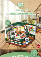 Mini Puzzle 3D De Calle Ciudad Con Café Tienda De Pelucas Y Salón De Belleza Bloques Creativos Para Decoración De Habitación Juguetes Para Niños Regalo De Cumpleaños Para Amigos - details 0