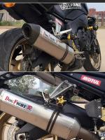 Protector De Caída Para Motocicleta Scooter Moped Con Eje De Protección De Tubo De Escape De 8mm Enresbaladilla De Marco Largo Material De Aluminio Y Goma - details 2