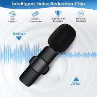 Micrófono Lavalier Inalámbrico 3-en-1 Para iOS Android Camera Grabación De Audio Y Video Transmisión En Vivo Juego Micrófono Condensador - details 4