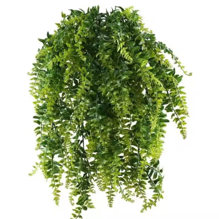 Fougère plantes artificielles plantes suspendues plantes vertes artificielles plantes en plastique pour balcon extérieur en pot - 1