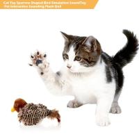 Juguete Interactivo Para Gatos Pájaro Eléctrico Con Peluche Y Plumas Simulación De Pájaro Con Sonido De Cickping Para Divertir a Los Gatos Y Gatitos - details 4