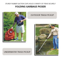 Extensor De Agarraduras Plegable Herramienta De Mano Portátil Para Llevar Basura Pinza De Garbage Reacher Picker De Collapsible - details 2