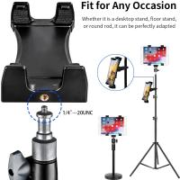 Soporte Ajustable Universal Para Tableta Y Teléfono 4-13" Montado En Motocicleta Bicicleta Micrófono Trípode Base Pesada Con Girado 360° - details 6