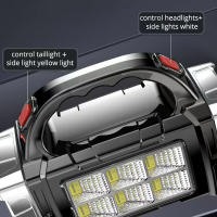 Linterna LED Solar De 5000mAh Con Luz De Trabajo COB Linterna De Camping Impermeable Y Portátil Como Power Bank Recargable USB - details 13