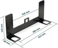 Ganchos de anclaje del pestillo del asiento del coche,  Soporte de montaje de asiento de seguridad para niños Interfaz de cierre de acero para conector de correa ISOFIX - details 1