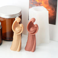 Molde De Silicona 3D Para Vela Mom Con Bebé Virgen Mold De Cera Y Resina Figura Humana Regalos De Arte Abstracto Familiar - details 8