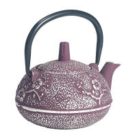CAPRILO REGALOS & DECORACIÓN Tetera Decorativa de Hierro Colado con Filtro "Tetsubin Morada " Te e Infusiones. Menaje de Cocina. Decoración del Hogar. Regalos Originales. 13 x 10,50 x 8 cm - details 3