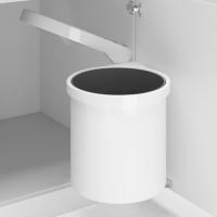 vidaXL Papelera de Cocina Empotrada Acero Inoxidable 8 L Cubo de Basura Color Negro y plateado,  Blanco, y mas - details 1