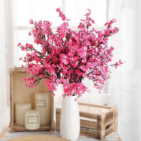 Rama De Flores Artificiales Rosa Gypsophila Alta Calidad Baby Breath Plantas Falsas Larga Bouquet Decoración De Hogar Y Boda Para Otoño Y Navidad - details 2