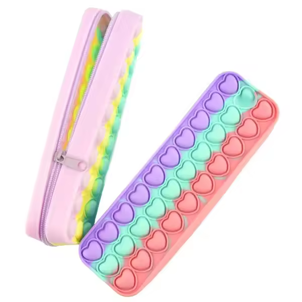Neceser de viaje de silicona para lápices, resistente al agua y ligero, neceser portátil para artículos de tocador y maquillaje para mujer - 1