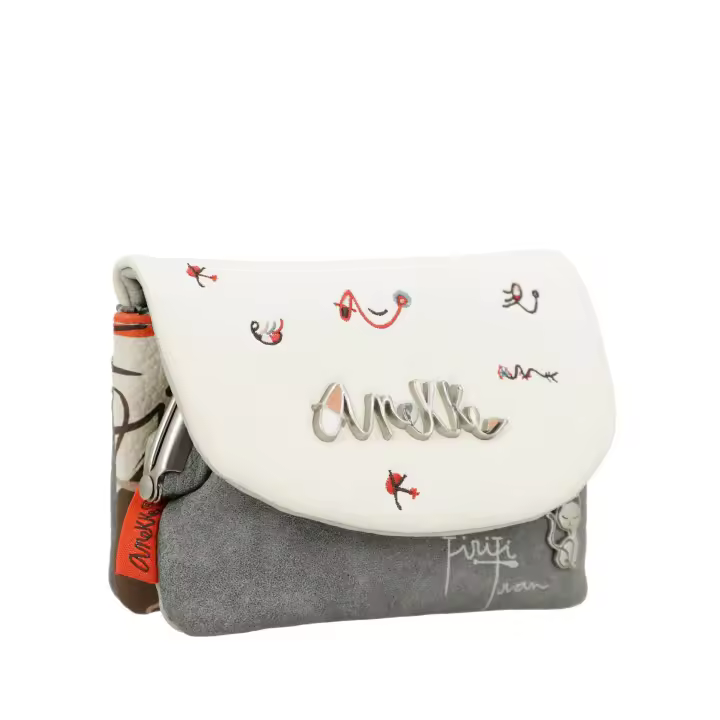 Monedero de mujer con solapa Ole - Anekke Alma - Compartimento con cierre de boquilla - Bolsillo trasero con cierre de cremallera - Ref. 40769-016 - Mide 12 x 10 x 3 cm - 1