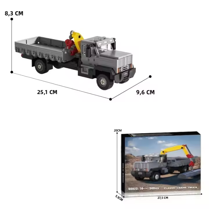 Bloques De Construcción Clásico Camión De Cisne 349PCS Modelo De Transporte De La Ciudad Juguetes Educativos Para Niños Regalos De Vacaciones Decoración De Escritorio - 1