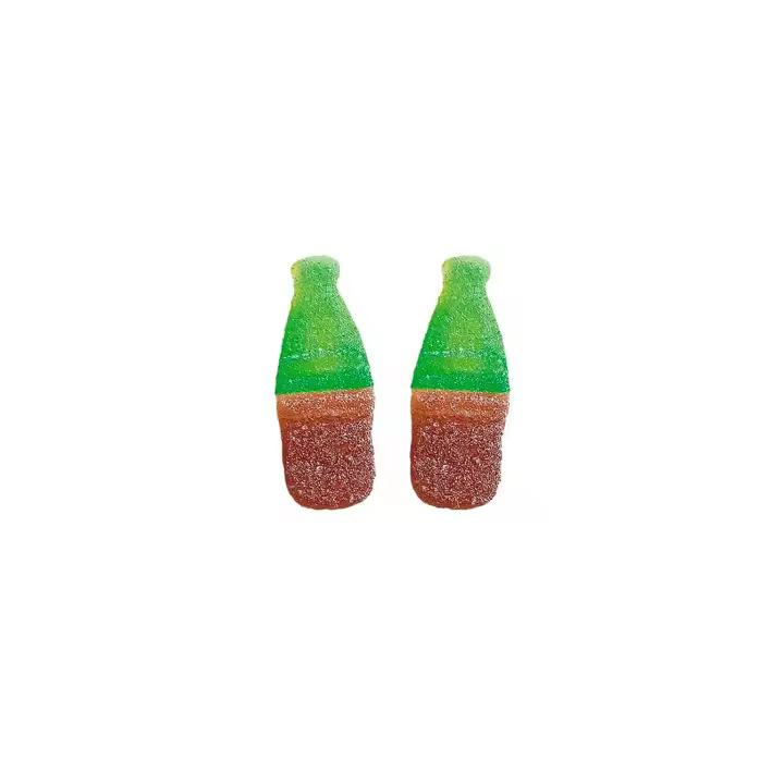 Botellas Cola Verde pica bolsa Vidal - Delicioso Snack de cola con Cobertura Pica 1 Kg Sin Gluten, Sin Grasa - 1