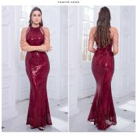 Vestido De Noche Elegante Romagic Con Hombros Descubiertos Y Diamantes Blanco Vestido De Fiesta Para Mujer Vestido De Premio Sin Mangas Largo Para Bodas Y Eventos Formales - details 12