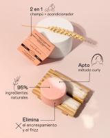 Valquer Laboratorios Champú Sólido para Método Curly 2 en 1 - Especial Rizos con Hidratación Extra y Control de Encrespamiento 70gr - details 0