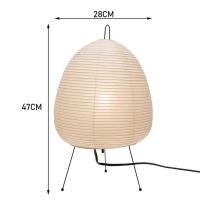 Lámpara De Piso LED Estilo Wabi Noguchi Isamu Japonés Con Papel De Arroz Luz Nordica Para Sala Y Dormitorio Zen Estudio Arte - details 18