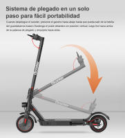 Patinete Eléctrico iScooter i9Pro Neumático de 8,5 pulgadas 350W  30km/h 7,5Ah Capacidad de peso 120 kg Negro - details 10
