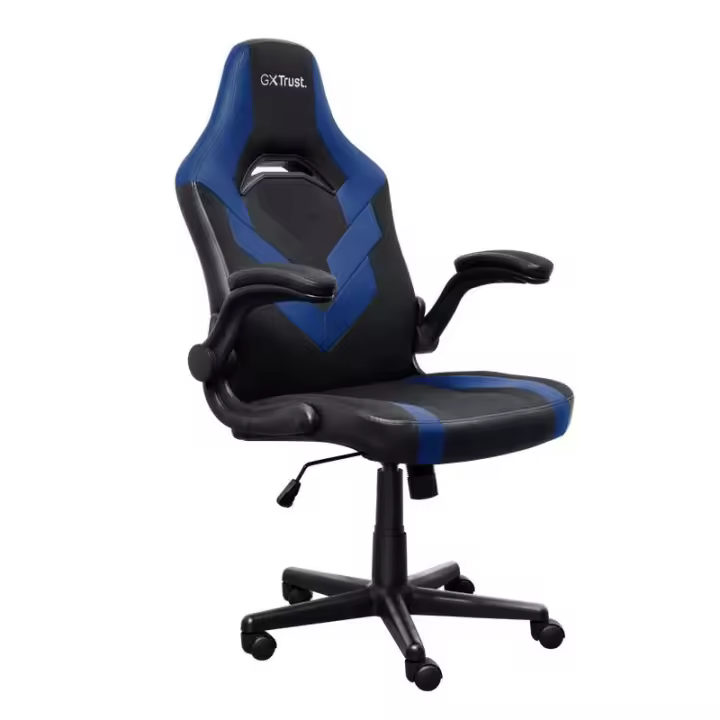 Trust GXT 703B RIYE Silla para videojuegos universal Negro, Azul - 1