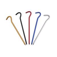 Juego De 1 Pieza De Aluminio 18cm Uso Exterior Para Acampar Y Senderismo Con Gancho Palos De Tierra Para Tenda Hamaca Canopy Accesorios De Camping - details 3