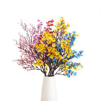 Rama De Flores Artificiales Rosa Gypsophila Alta Calidad Baby Breath Plantas Falsas Larga Bouquet Decoración De Hogar Y Boda Para Otoño Y Navidad - details 4